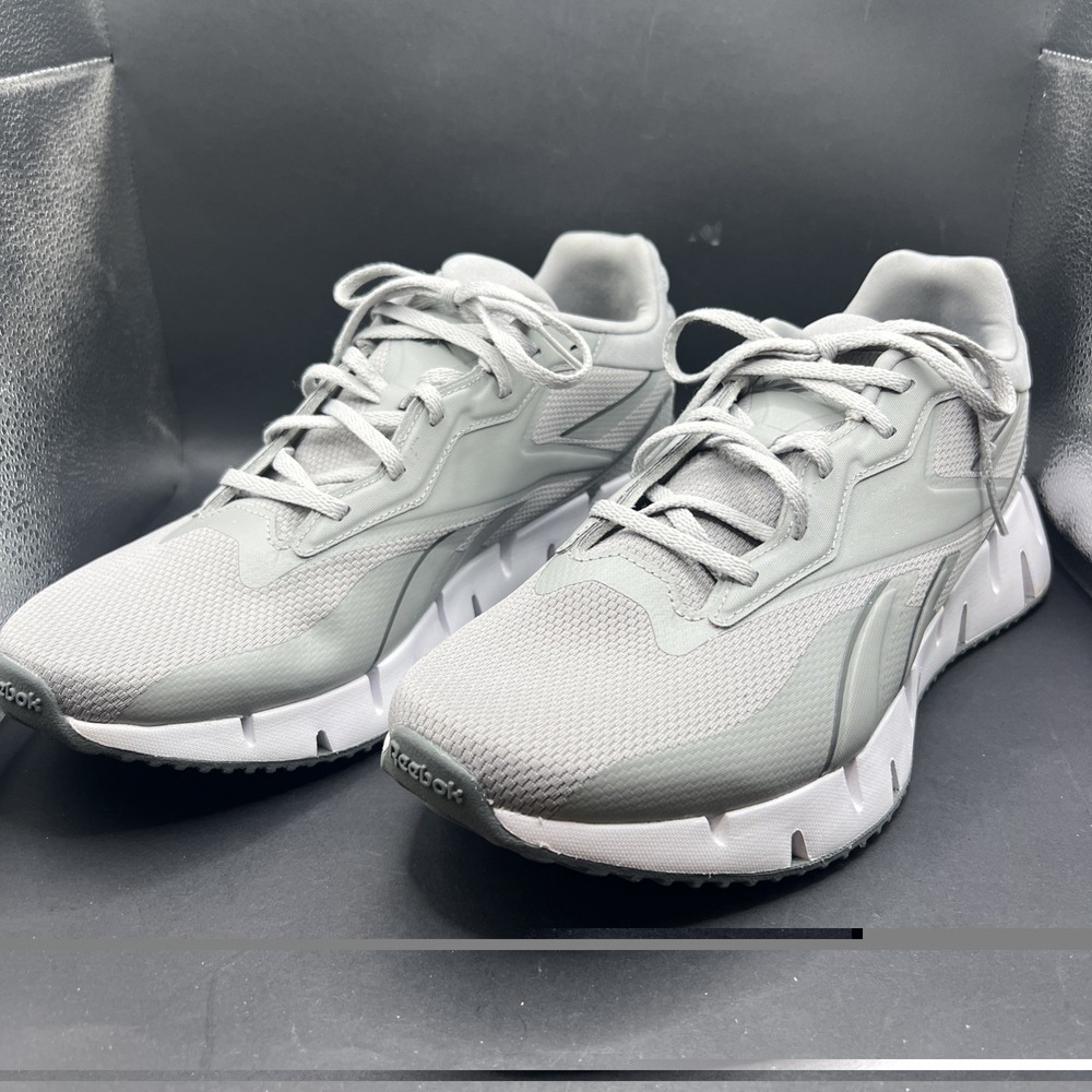 Reebok Zig Dynamica 4 Mens Running Shoes Size 11 Light Grey Sneakers 100249527